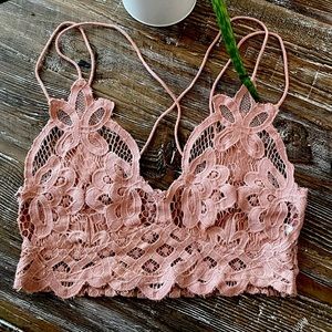 FREE PEOPLE bralette Adella size medium “ballet”